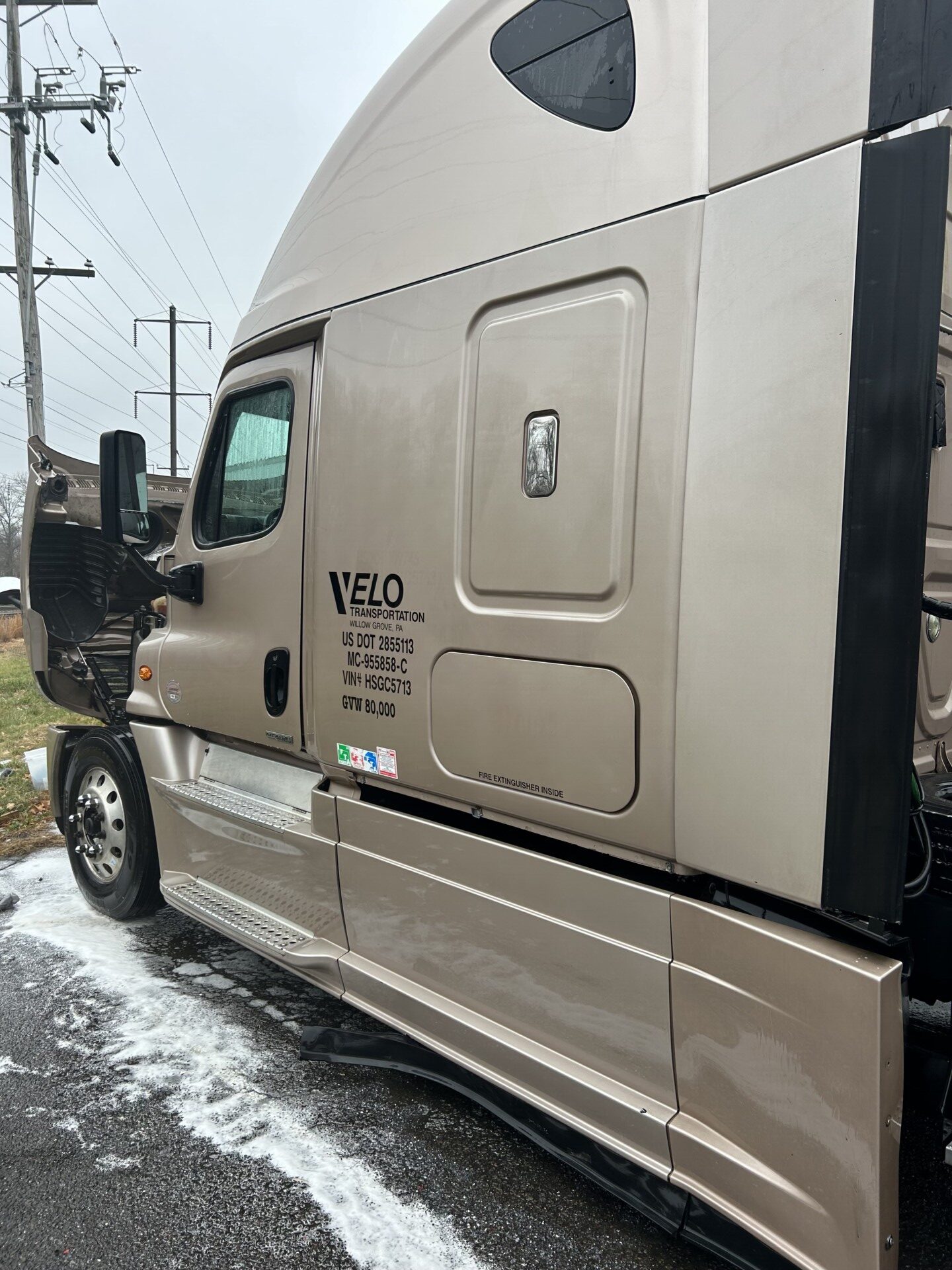 truck after washout by excell pressure wash in bucks county